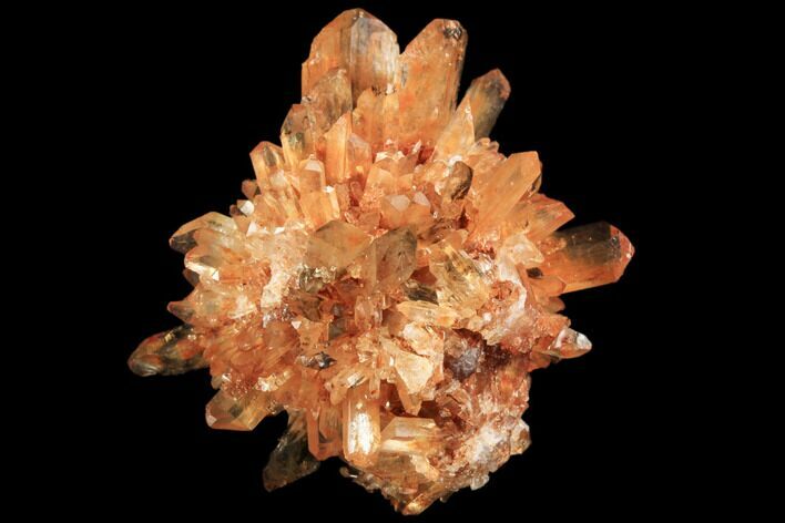 Orange Creedite Crystal Cluster - Durango, Mexico #84217